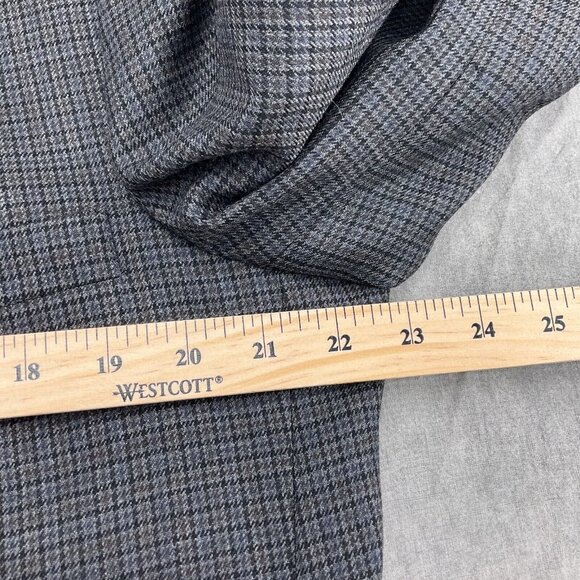 Stafford Blazer Men 44R Gray Black Houndstooth Executive Classic‎ Career Wool - Picture 4 of 14